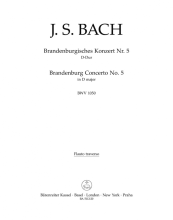 Brandenburgisches Konzert D-Dur Nr.5 BWV1050 Flte