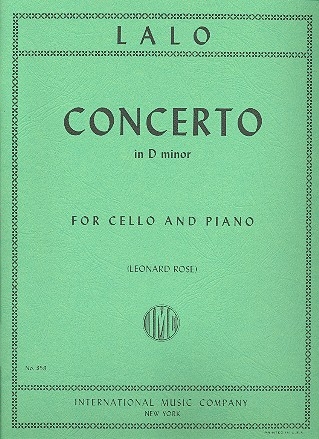 Concerto d minor for violoncello and piano