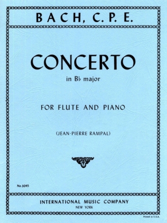 Concerto in B flat major for flute and piano