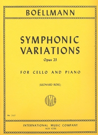 Symphonic Variations op.23 for cello and piano