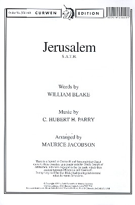 Jerusalem for mixed chorus and piano score