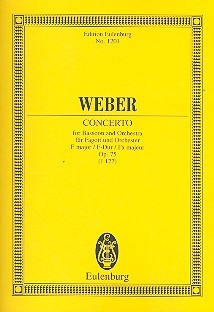 Konzert F-Dur op.75 fr Fagott und Orchester Studienpartitur