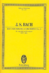 Brandenburgisches Konzert Nr.6 fr Orchester Studienpartitur