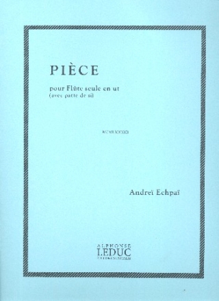 Piece pour flute seule en ut avec patte de si