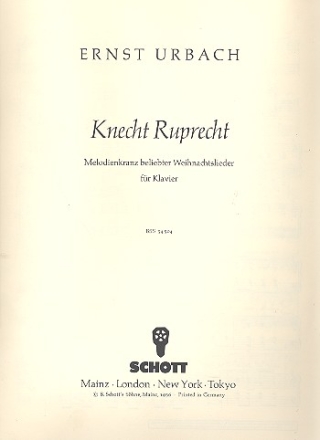 Knecht Ruprecht fr Klavier