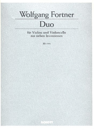 Duo aus 7 Inventionen fr Violine und Violoncello Partitur