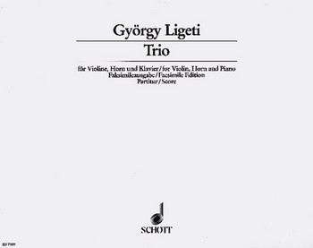 Trio fr Violine, Horn (F/B) und Klavier Partitur - Faksimile