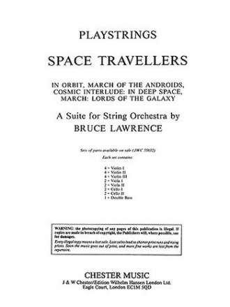 SPACE TRAVELLERS A SUITE FOR STRING ORCHESTRA   SCORE PLAYSTRINGS EASY NO.7