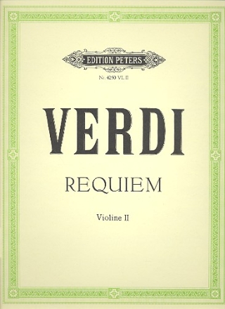 Requiem (1874) fr Soli, Chor und Orchester Violine 2