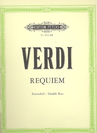 Requiem (1874) fr Soli, Chor und Orchester Kontrabass