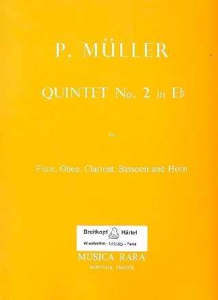 Quintett Es-Dur Nr.2 fr Flte, Oboe, Klarinette, Horn und Fagott Stimmen