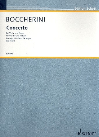 Konzert D-Dur fr Violine und Orchester fr Violine und Klavier