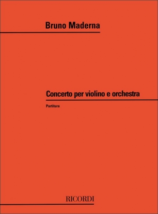 Concerto per violino e orchestra partitura