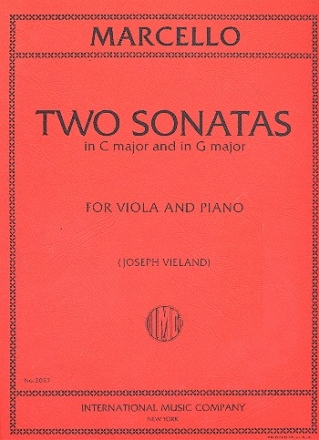 2 Sonatas G major and C major for viola and piano