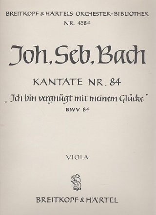 Ich bin vergngt Kantate Nr.84 BWV84 Viola