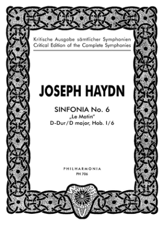 Sinfonie D-Dur Nr.6 Hob.I:6 fr Orchester Studienpartitur