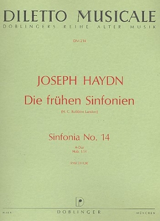 Sinfonie A-Dur Nr.14 Hob.I:14 fr Orchester Partitur