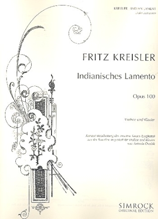 Indianisches Lamento fr Violine und Klavier