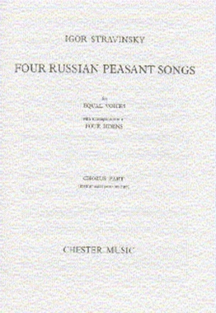 4 russian Peasant Songs for female chorus (SSAA) and 4 horns score