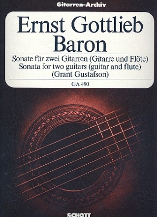 Sonate fr 2 Gitarren (Gitarre / Flte) Spielpartitur