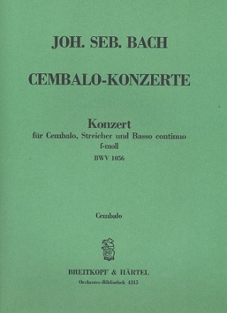 Konzert f-Moll BWV1056 fr Cembalo, Streicher und Bc Cembalo