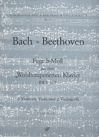 Fuge b-Moll aus dem WK BWV867 fr 2 Violinen, Viola und 2 Violoncelli,  Stimmen