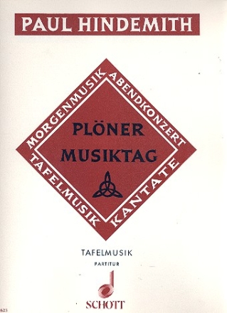 Plner Musiktag B Tafelmusik fr Flte, Trompete und Streicher Partitur