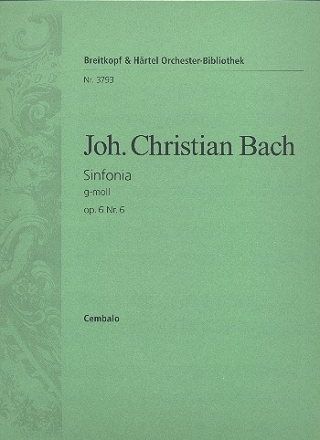 Sinfonie g-Moll op.6,6 fr Orchester Cembalo