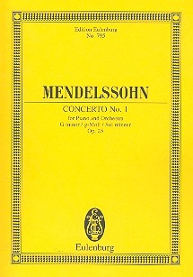 Konzert g-Moll Nr.1 op.25 fr Klavier und Orchester Studienpartitur