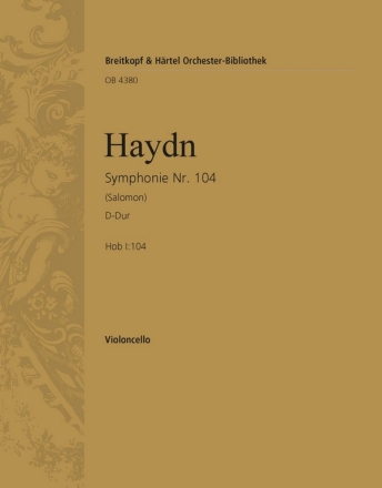 Sinfonie D-Dur Nr.104 Hob.I:104 fr Orchester Violoncello