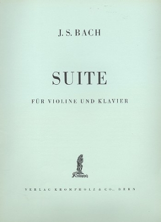 Suite A-Dur BWV1025 fr Violine und Klavier