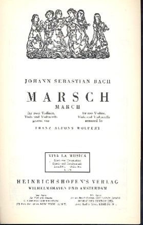 Marsch fr Streichquartett Partitur und Stimmen