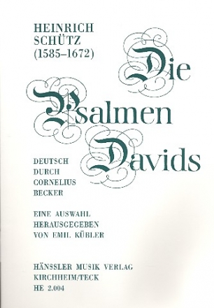 Die Psalmen Davids  (Auswahl) fr gem Chor a cappella Partitur