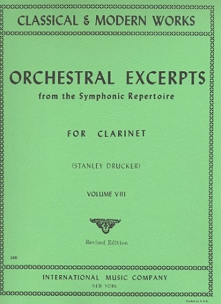 Orchestral Excerpts vol.8 for clarinet