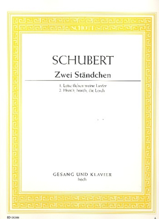 Zwei Stndchen D 957/4 / D 889 fr hohe Singstimme und Klavier