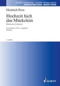 Hochzeit hielt das Mckelein fr gemischten Chor (SATB) Chorpartitur