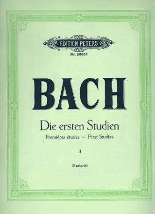 Die ersten Bach-Studien Band 2 Klavierkompositionen