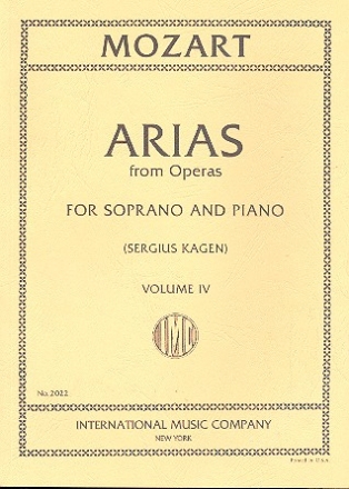 Arias from Operas vol.4 for soprano and piano