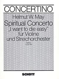 Spiritual Concerto fr Violine und Streichorchester Partitur