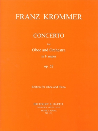 Konzert F-Dur op.52 fr Oboe und Orchester fr Oboe und Klavier