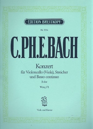 Konzert fr Violoncello und Orchester fr Viola und Klavier