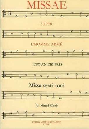 Missa l'homme arme fr gem Chor a cappella Partitur