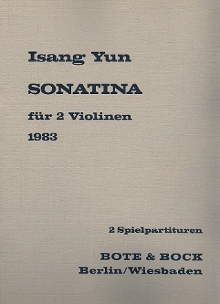 Sonatina fr 2 Violinen 2 Spielpartituren