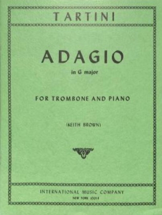 Adaio for trombone and piano BROWN, ED