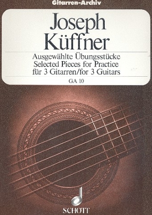 30 ausgewhlte bungsstcke aus op.168 fr 3 Gitarren Spielpartitur