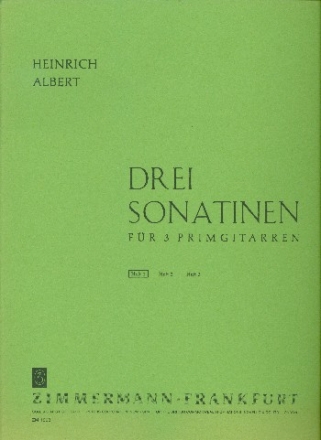 Sonatine Nr.1 fr 3 Primgitarren Stimmen