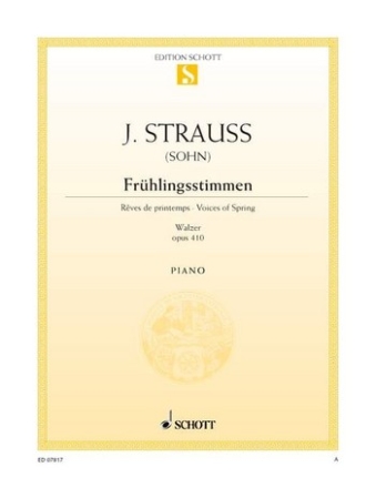 Frhlingsstimmen op.410 Walzer fr Klavier