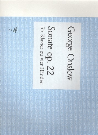 Sonate op.22 fr Klavier zu 4 Hnden