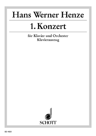 1. Konzert fr Klavier und Orchester Klavierauszug - fr 2 Klaviere