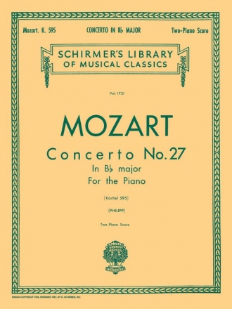 Concerto b flat major KV595 for 2 pianos 2-piano score